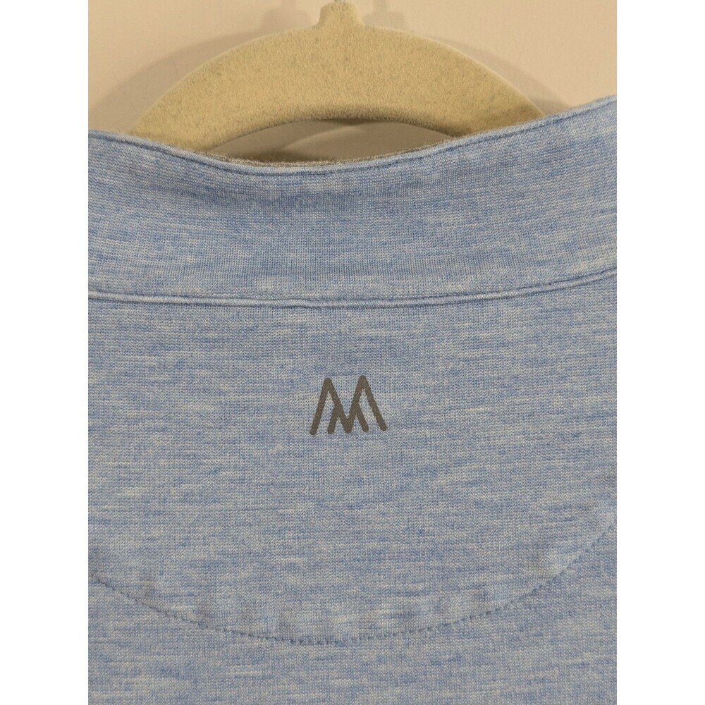 Mizzen + Main 1/4 Zip Pullover Men’s XXL Long Sleeve Blue ProFlex Golf Smooth - Picture 8 of 9